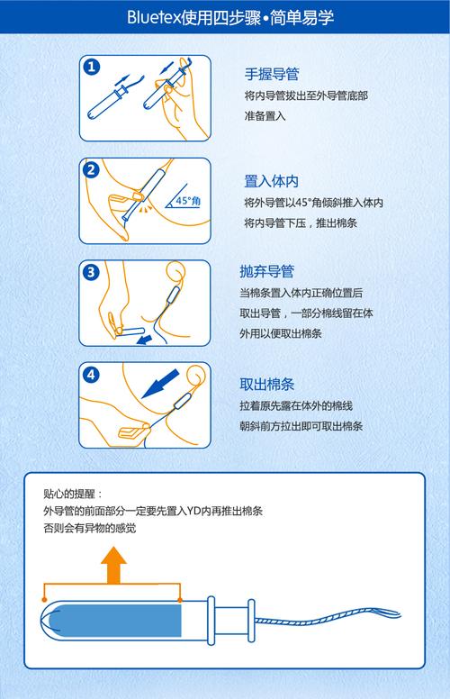 卫生棉条怎么用（卫生棉条的正确使用方法和注意事项）