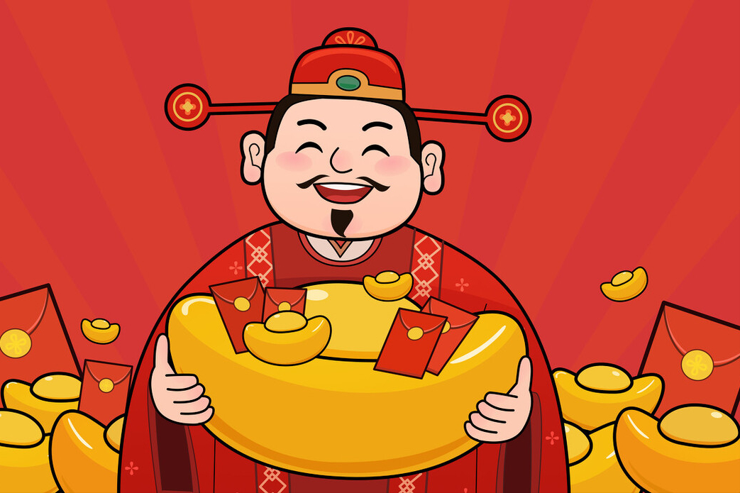 五路财神从左到右分别是谁（五路财神图片摆放位置）
