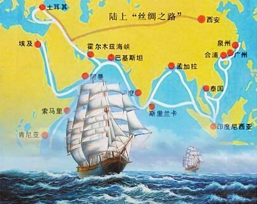 海上丝绸之路的途径是哪个城市（海上丝绸之路经过哪些城市）